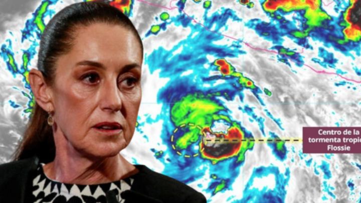 Sheinbaum advierte que Flossie se convierta en huracán en las próximas horas