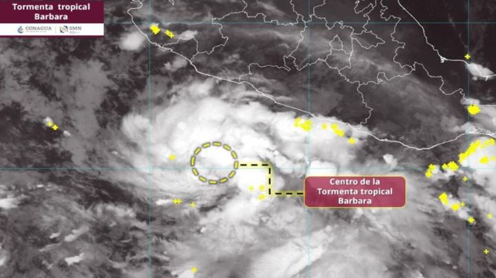 México prevé que tormenta Bárbara se convierta en huracán categoría 1 este lunes