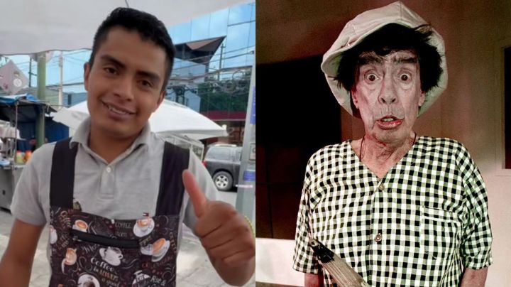 Nieto de 'Resortes' conquista las calles con su puesto de café y tortas en Ciudad de México