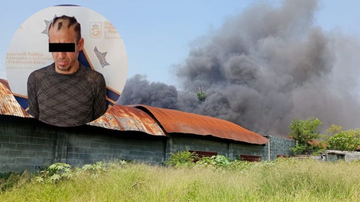 Arrestan a hombre por provocar incendio en bodega abandonada en Guadalupe