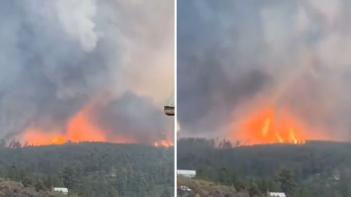 VIDEO: Se forma tornado de fuego durante incendio forestal en Utah