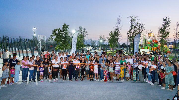 Raúl Cantú inaugura parque recreativo en Valle del Norte en Salinas Victoria