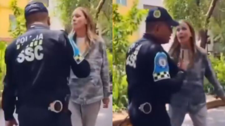 Mujer insulta a policía en la Ciudad de México y se vuelve viral como 'Lady Racista'