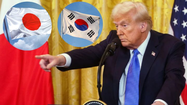 Anuncia Trump imposición de aranceles del 25% a Japón y Corea del Sur