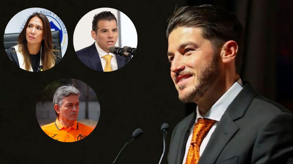 Samuel García, gobernador de Nuevo León y secretarios | Facebook / Samuel García / Secretaría de Educación de Nuevo León / Secretaría de Economía de Nuevo León / Mike Flores
