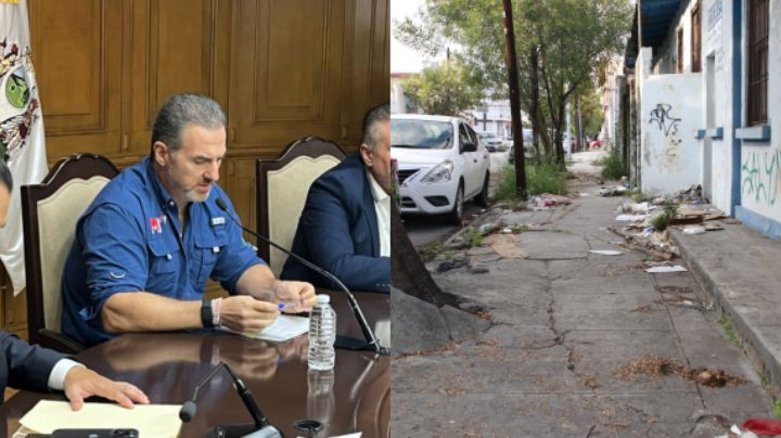 Adrián de la Garza asegura que se trabaja en rehabilitar banquetas en Monterrey