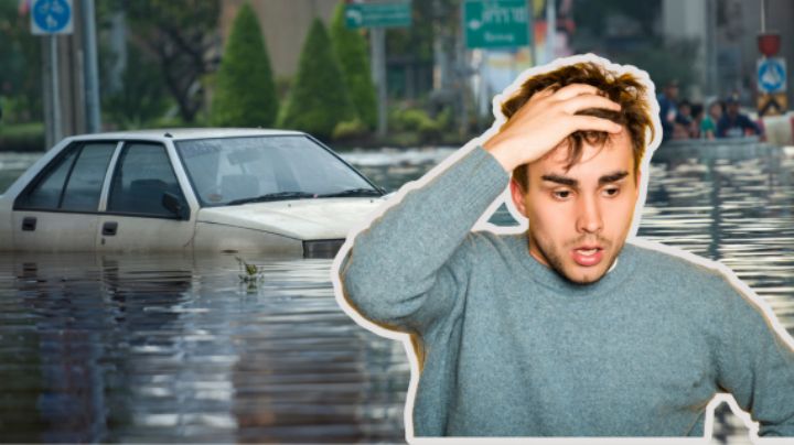 Lluvias en NL: ¿Qué hacer si tu auto es arrastrado por la corriente de agua?