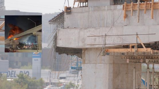 Dos incidentes sacuden obras del Metro: incendio en Línea 6 y colapso en Línea 4