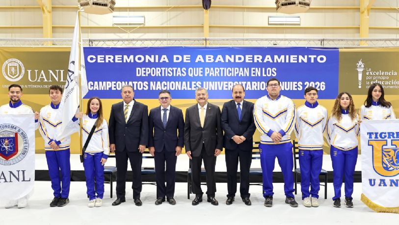 Abandera UANL a deportistas rumbo a Campeonatos Nacionales ANUIES 2026