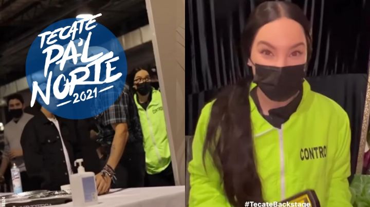 Belinda se 'infiltra' en Pa'l Norte vestida de guardia de seguridad