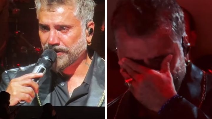 Alejandro Fernández rompió en llanto tras cantar tema de Vicente Fernández