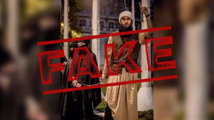 Foto de 'mujer afgana encadenada por un talibán' es falsa