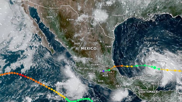 Gobierno mexicano vigila el desarrollo de dos tormentas tropicales