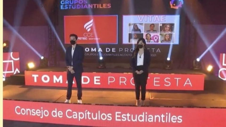 El grupo estudiantil Vitae tomó protesta el 3 de septiembre. Foto: Cortesía Instagram @ccanales
