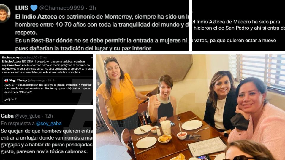 Las redes sociales se llenaron de comentarios a favor y en contra de que mujeres hayan entrado a la cantina El Indio Azteca