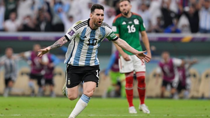 Messi igualó a Maradona en varias marcas durante el partido ante México