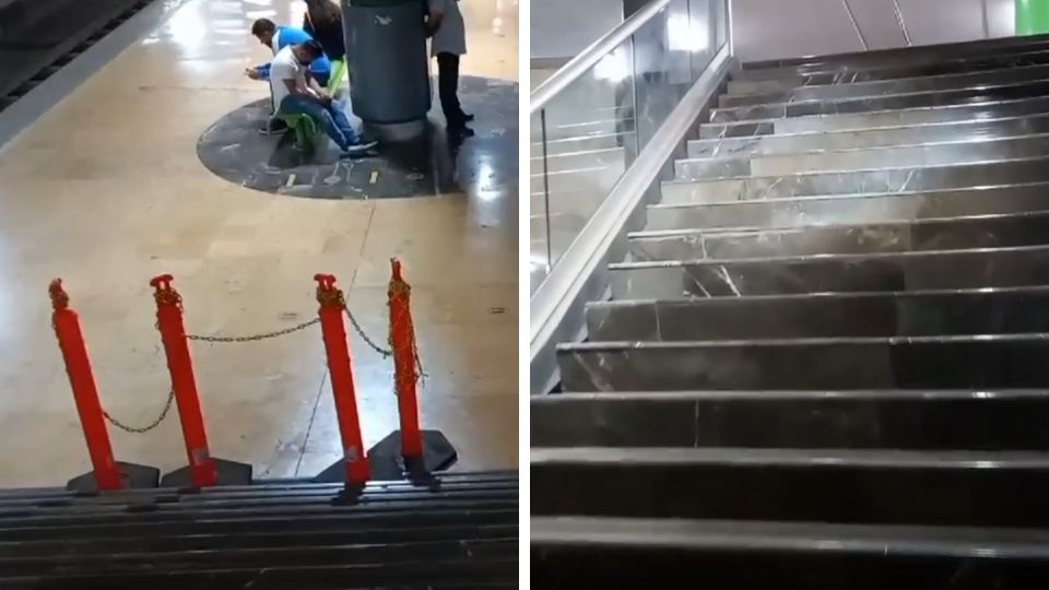 Revelan hacia dónde llevan las escaleras bloqueadas de Estación Cuauhtémoc.