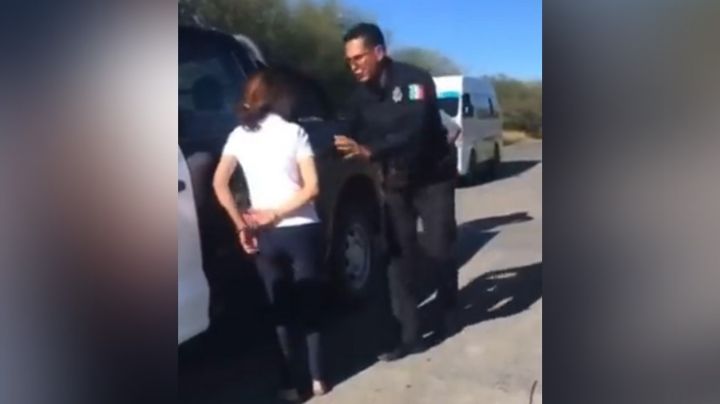 Mujer amarra y arrastra en moto a perrita en San Luis Potosí