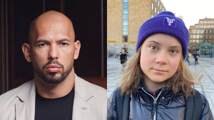 Andrew Tate intenta burlarse de Greta Thunberg; ella lo 'noquea' con un tweet
