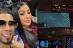 Anuel y Yailin, a punto de morir durante aterrizaje de avión en Monterrey