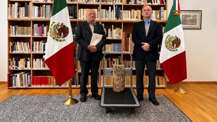 Recupera México pieza arqueológica ‘perdida’ en Austria