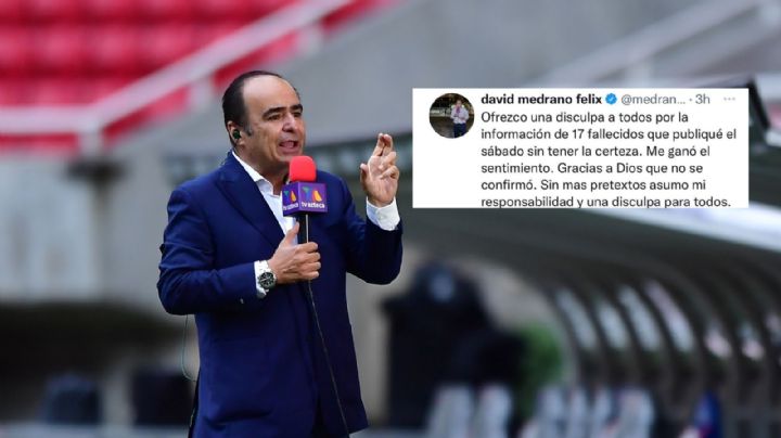 Se disculpa David Medrano por tuit erróneo sobre 17 fallecidos en bronca de Querétaro