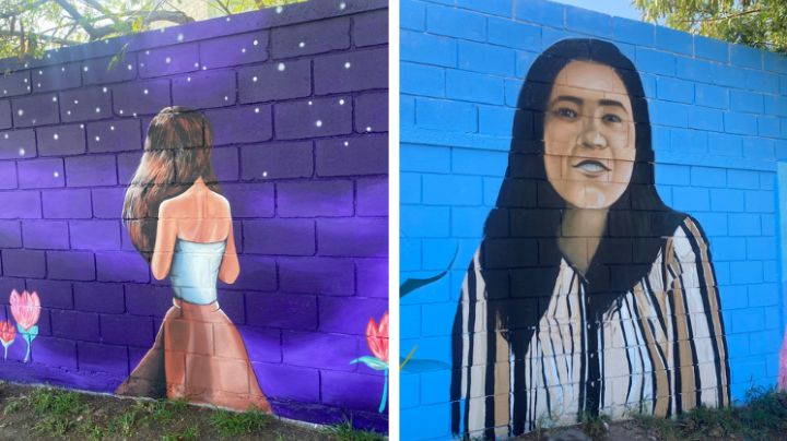 Pintan en San Nicolás mural en recuerdo de mujeres desaparecidas