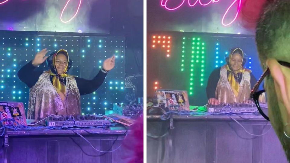 La mujer que se ha vuelto viral en TikTok fue captada en un centro nocturno. Foto: TikTok / rchibald