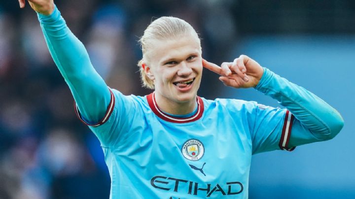Haaland bate un récord de goles del Manchester City