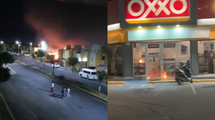 Queman autos y tiendas en medio de enfrentamientos en Celaya
