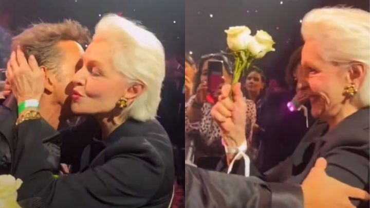 Video: Luis Miguel detiene concierto para darle flores y hasta besos a Carolina Herrera 