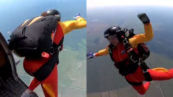 ¡Drama al máximo! Mujer se lanza de avión y no es capaz de abrir paracaídas