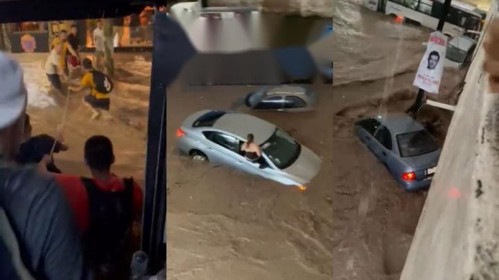 Videos: Fuertes inundaciones y vehículos arrastrados en Puerto Vallarta