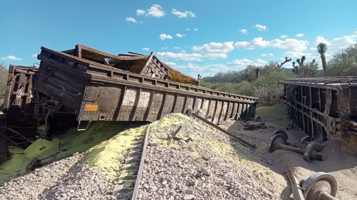 Tren se descarrila y derrama químicos tóxicos en San Luis Potosí