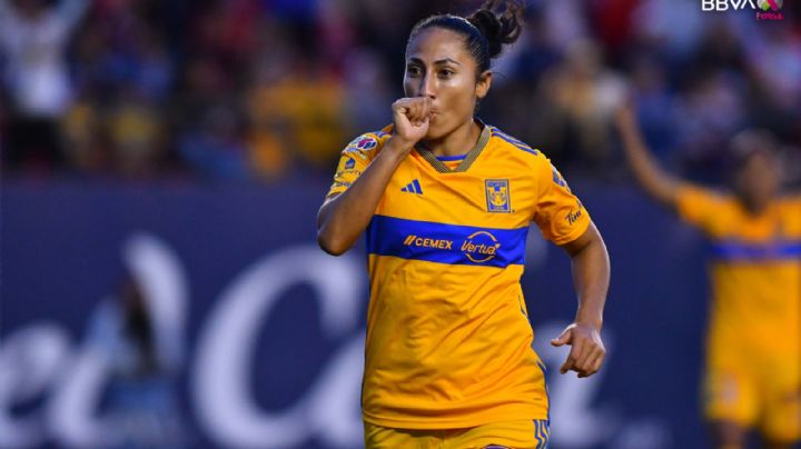 Stephany Mayor, máxima goleadora de Tigres