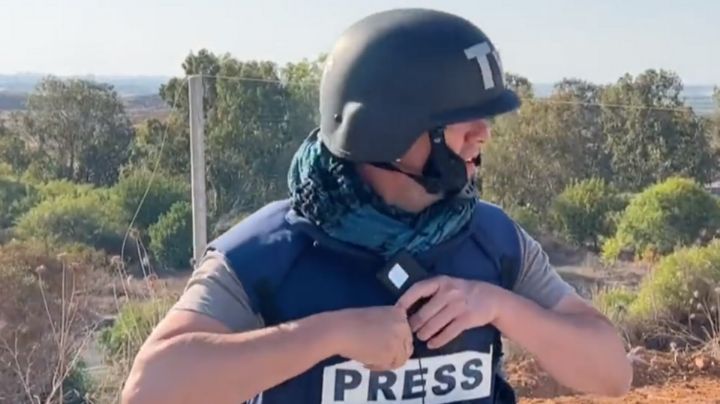 Reportero mexicano abandona cobertura tras caída de misil de Hamás en Israel