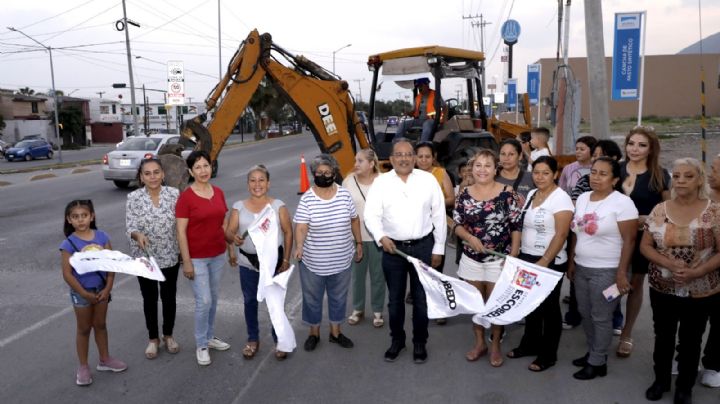 Escobedo inicia recarpeteo y rehabilitación en avenida Acueducto