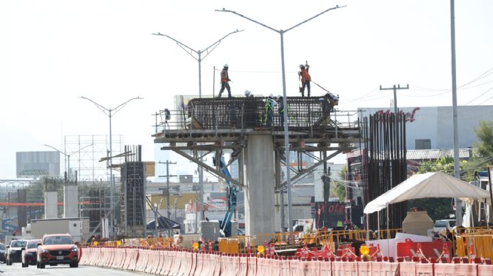Metrorrey guarda silencio sobre columna de Línea 6 con daños