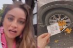 Video: Karol Sevilla se niega a pagar multa de parquímetro