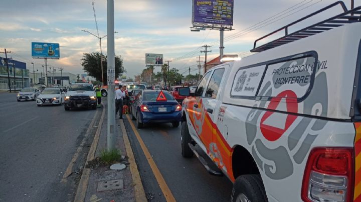 Carambola en avenida Churubusco provoca caos vial