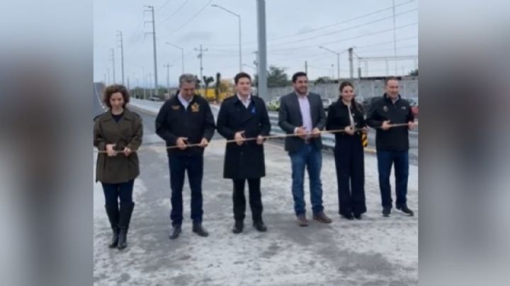 Inaugura Salinas Victoria puente vehicular en carretera Monterrey - Colombia
