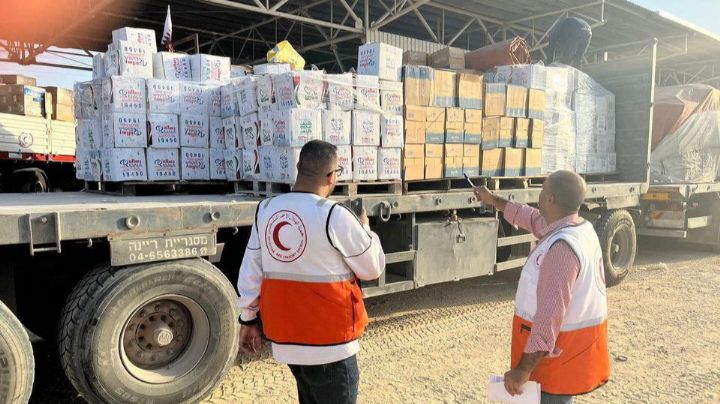 Llegan 850 camiones con ayuda humanitaria a Gaza