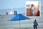 Video: Muere turista en Colombia tras ser impactada por un rayo en la playa