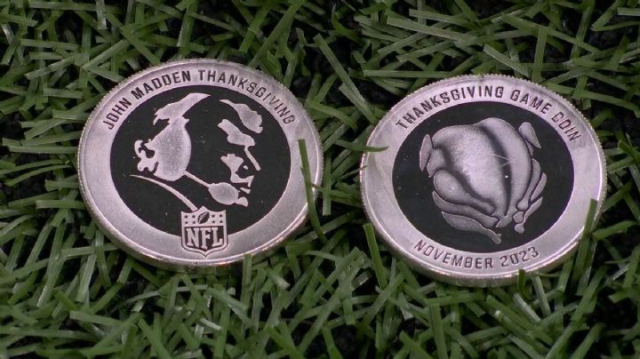 La NFL honra a John Madden con una moneda especial en Día de Acción de Gracias
