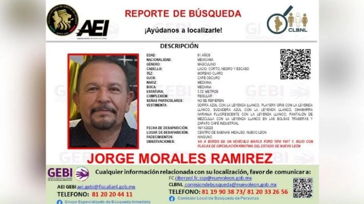Amplían búsqueda en Tamaulipas de Jorge Morales, desaparecido en Carretera a Laredo