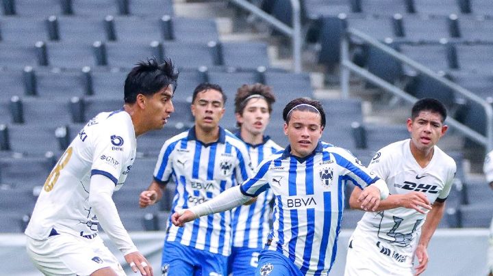 Rayados Sub 18 empata con Pumas en la ida de la Final