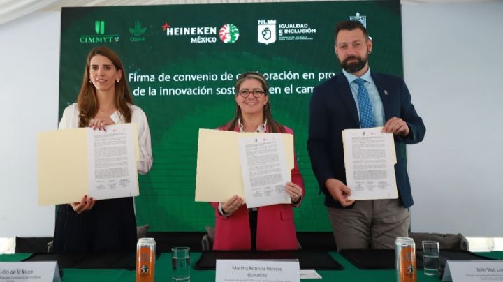 HEINEKEN México, CIMMYT y SII firman convenio por la agricultura de conservación en NL