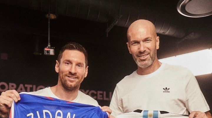 Se reúnen Zidane y Messi; "Leo es pura magia"