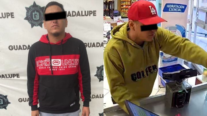Detienen en Guadalupe a asaltante de farmacias de zona metropolitana