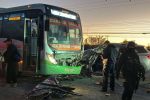 Choque entre ruta y camioneta deja al menos 10 lesionados en carretera a Laredo